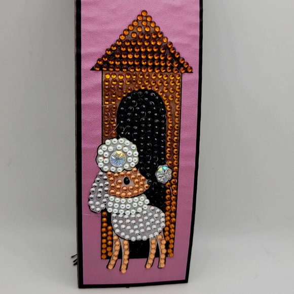 Poodle Bookmark Pink Diamond Painted - Picture 4 of 6